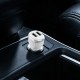 Автомобільний зарядний пристрій BOROFONE BZ13 Extreme dual port car charger White