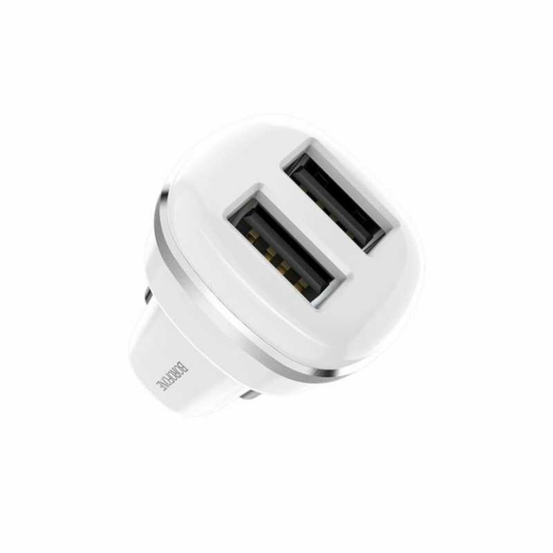 Автомобільний зарядний пристрій BOROFONE BZ13 Extreme dual port car charger White