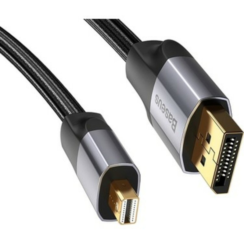 Кабель Baseus Enjoyment Series Male MiniDP To DP Male bidirectional Adapter Cable 1.5m Dark gray
