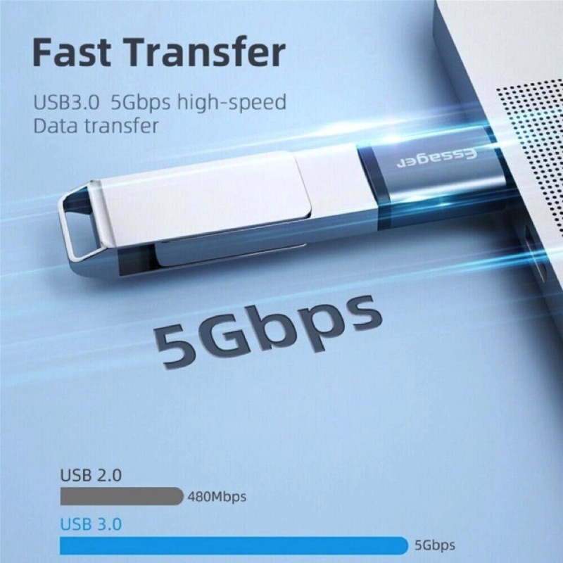 Адаптер Essager Soray OTG (USB Female to Type-C Male) USB3.0 Adaptor  grey (EZJAC-SRA0G)