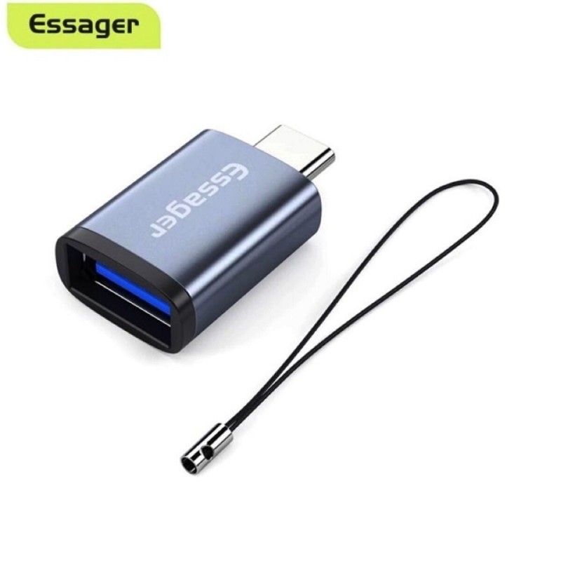Адаптер Essager Soray OTG (USB Female to Type-C Male) USB3.0 Adaptor  grey (EZJAC-SRA0G)
