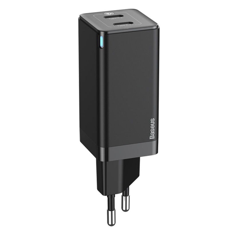 Мережевий зарядний пристрій Baseus GaN2 Q.Charger C+C 45W With Mini Cable Type-C toType-C 60W Black