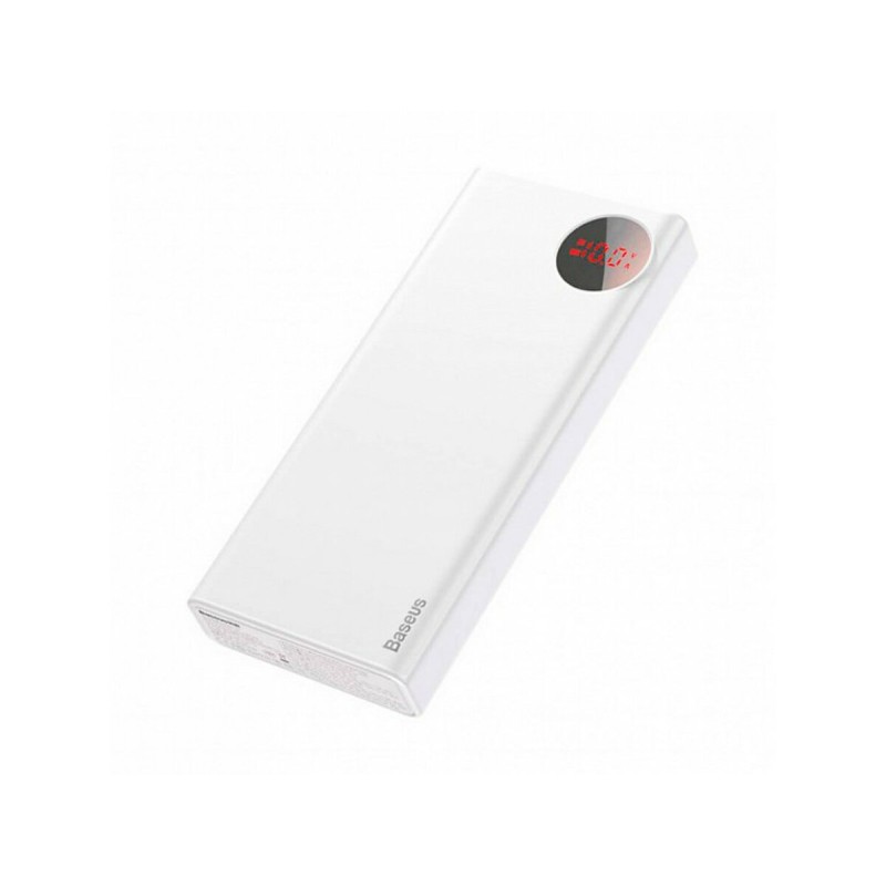 Зовнішній акумулятор Baseus Mulight Power Bank 20000mAh White