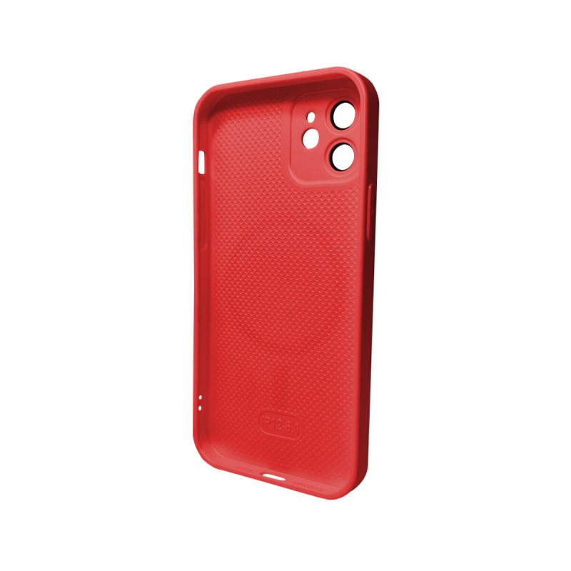 Чохол для смартфона AG Glass Matt Frame Color MagSafe Logo for Apple iPhone 12 Cola Red