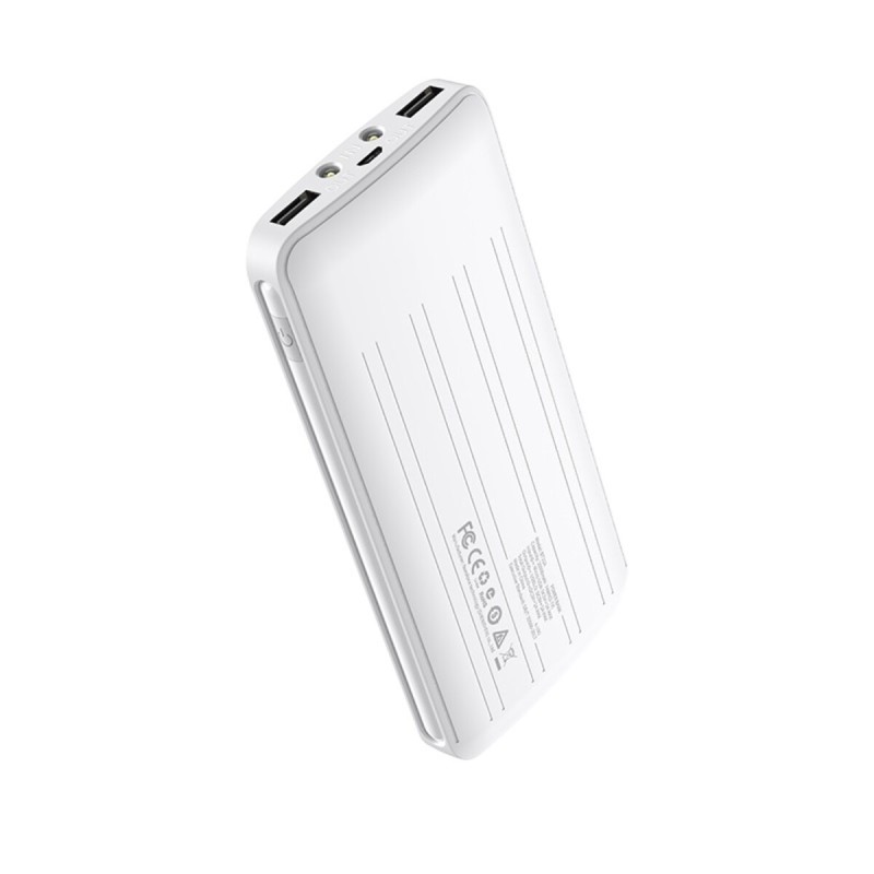 Зовнішній акумулятор BOROFONE BT21 Universal energy mobile power bank, 10000mAh 2A White
