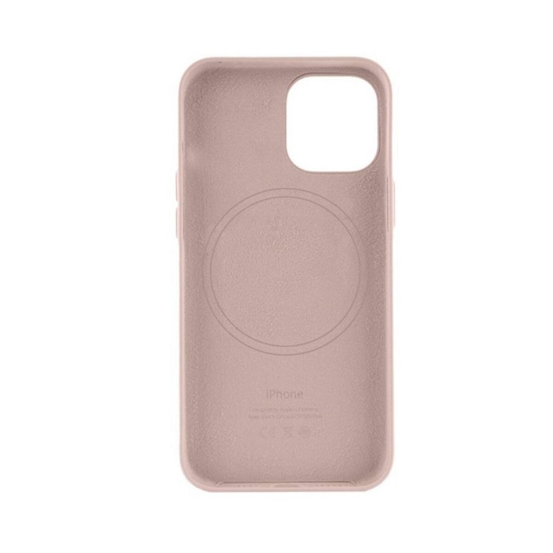 Чохол для смартфона Leather AAA Full Magsafe IC for iPhone 14 Sand Pink