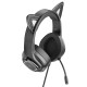 Навушники HOCO W107 Cute cat luminous cat ear gaming headphones Elf Cat