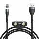 Кабель Baseus Zinc Magnetic Safe Fast Charging Data Cable USB to M+L+C 5A 1m Gray+Black