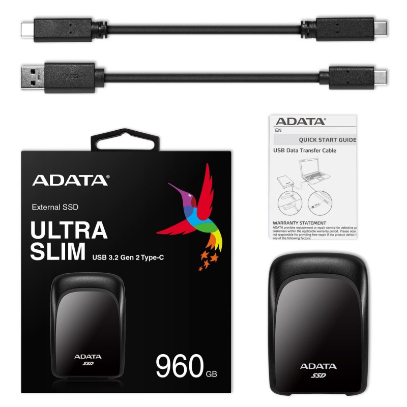 SSD ADATA SC680 960GB USB 3.2 Gen 2 Type-C Black