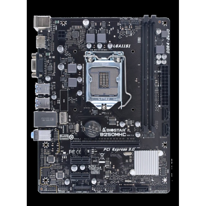 Материнська плата Biostar B250 (s1151,  Intel B250, PCI-Ex16)