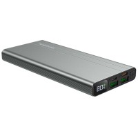 Зовнішній акумулятор BOROFONE BT34 Velocity PD + QC3.0 mobile power bank, 10000mAh 2A Metal Gray
