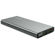 Зовнішній акумулятор BOROFONE BT34 Velocity PD + QC3.0 mobile power bank, 10000mAh 2A Metal Gray