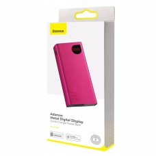 Зовнішній акумулятор Baseus Adaman Metal Digital Display Quick Charge Power Bank 22.5W 20000mAh Red