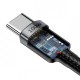 Кабель Baseus Cafule PD2.0 100W flash charging USB Type-C-Type-C cable (20V 5A) 2m Gray+Black