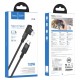 Кабель HOCO U108 Type-C to Type-C 5A, 100W, 2m, nylon, aluminum connectors, Black