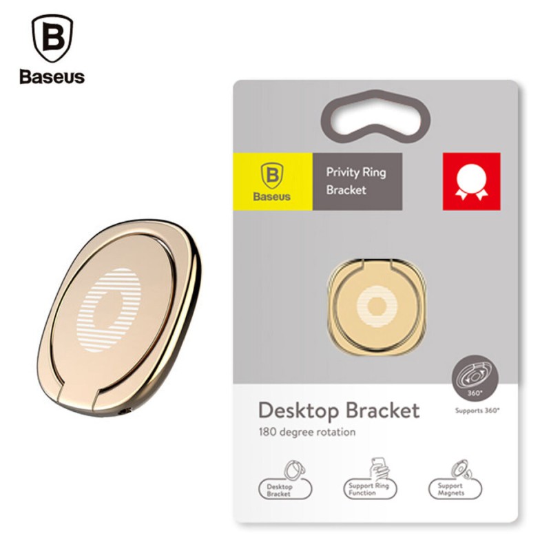 Кільце тримач Baseus Privity Ring Bracket Gold
