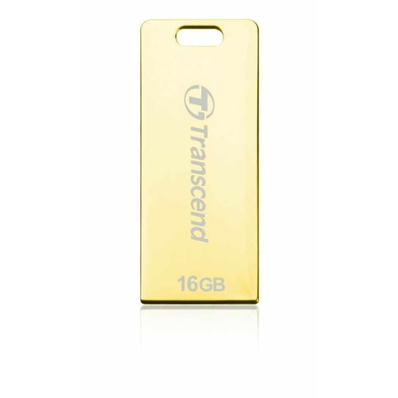 Flash Transcend USB 2.0 JetFlash T3G 16Gb Gold metal