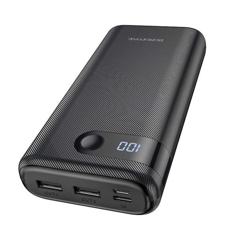 Зовнішній акумулятор BOROFONE BT35 Smart force power bank 10000mAh 2A Black