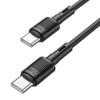 Кабель HOCO X83 Type-C to Type-C Victory 60W charging data cable Black