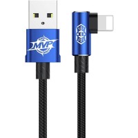 Кабель Baseus MVP Elbow Type Cable USB For IP 2A 1m Blue