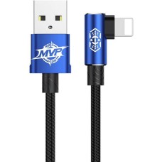 Кабель Baseus MVP Elbow Type Cable USB For IP 2A 1m Blue