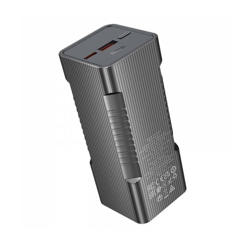 Зовнішній акумулятор HOCO Q15 Flashlight 22.5W fully compatible power bank(10000mAh) Black