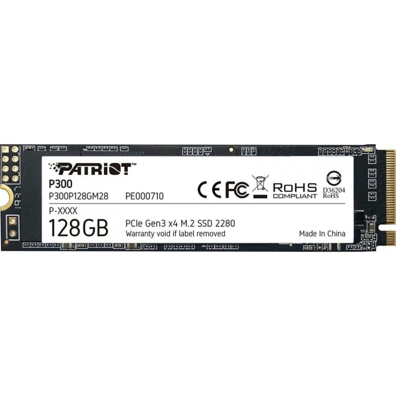 SSD M.2 Patriot P300 128GB NVMe 2280 PCIe 3.0 3D TLC