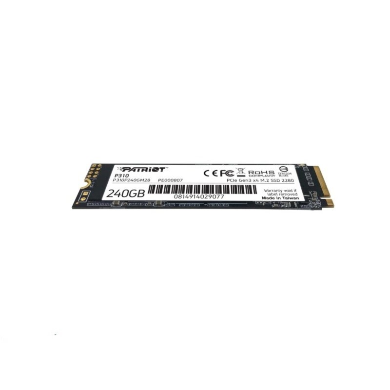 SSD M.2 Patriot P310 240GB NVMe 2280 PCIe 3.0 3D TLC