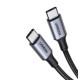 Кабель UGREEN US316 USB-C Cable Aluminum Case with Braided 2m (Black) (UGR-70429)