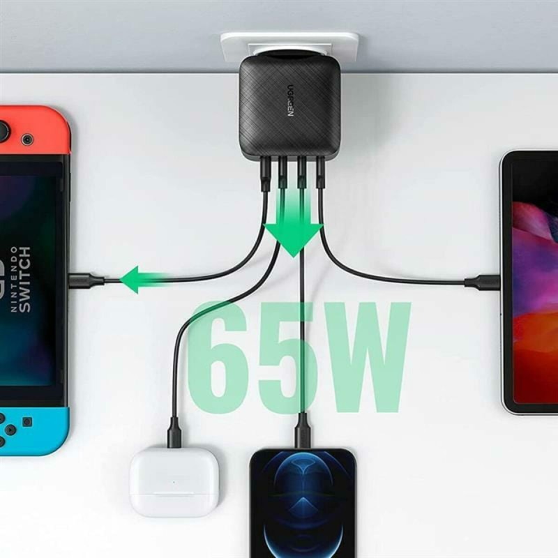Зарядний пристрій UGREEN CD224 65W Wall Charger (3C1A) EU (UGR-70774)