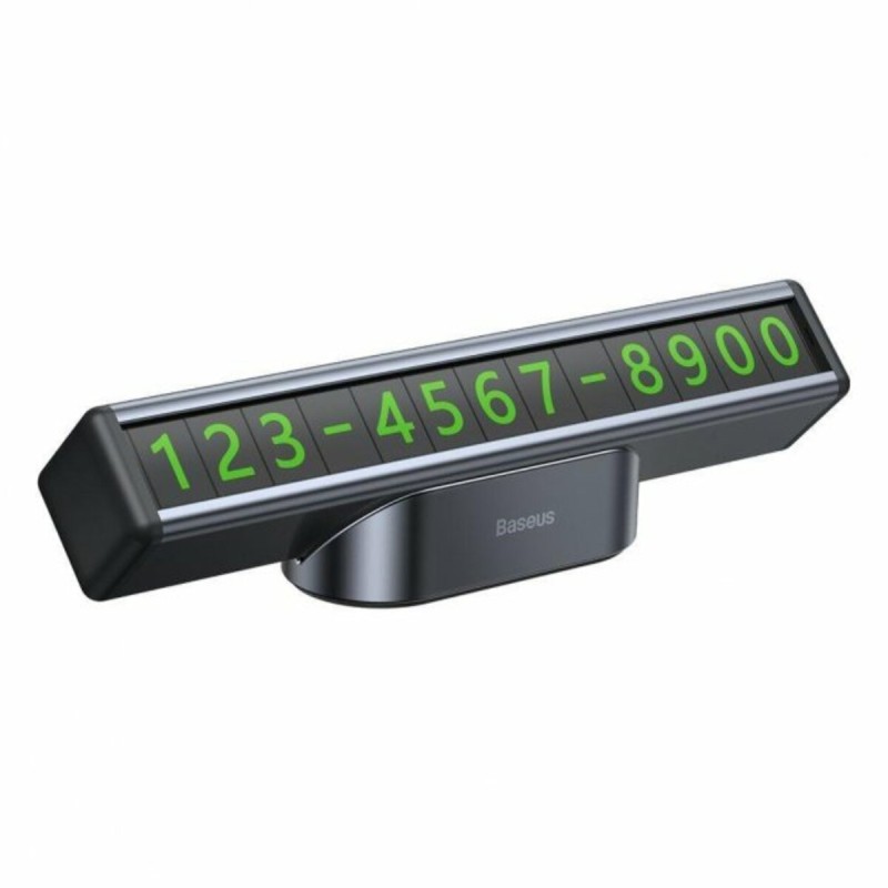 Паркувальна карта Baseus Square Bar Temporary Parking Number Plate Black