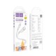 Кабель HOCO X97 Crystal color silicone charging data cable Type-C light gray