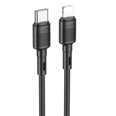 Кабель HOCO X83 Type-C to iP 20W, 1m, PVC, PVC connectors, Black