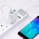 Мережевий зарядний пристрій BOROFONE BA40A Speedway, with 3USB output, QC3.0/QC2.0 18W White