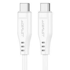 Кабель ACEFAST C3-03 Type-C to Type-C 3A, 60W, 1.2m, TPE, TPE connectors, White