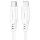 Кабель ACEFAST C3-03 Type-C to Type-C 3A, 60W, 1.2m, TPE, TPE connectors, White