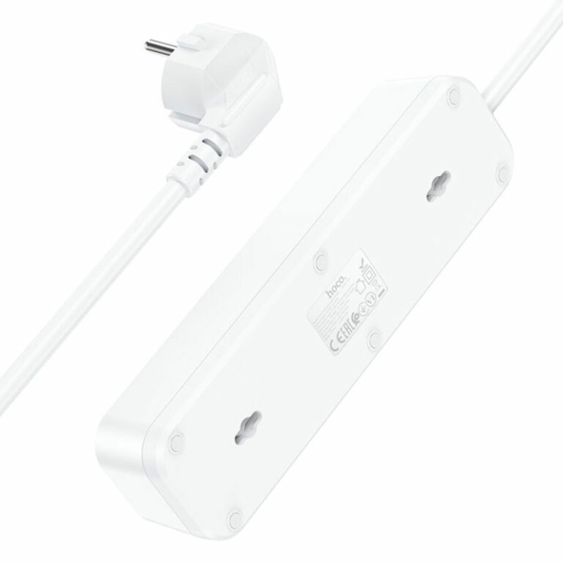 Мережевий подовжувач HOCO NS2 3-position extension cord socket(including 3*USB output) White