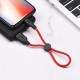 Кабель HOCO X21 Plus USB to iP 2.4A, 0.25m, silicone, silicone connectors,Black+Red