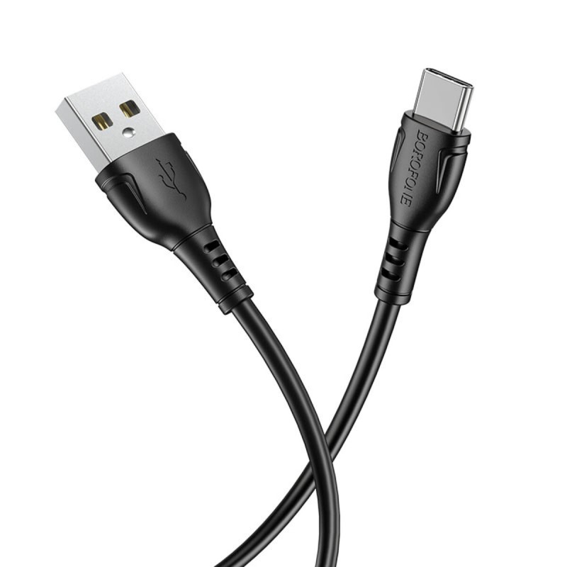 Кабель BOROFONE BX51 Triumph Type-C 1m 3A Black