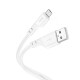 Кабель HOCO X97 Crystal color silicone charging data cable Micro white