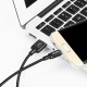 Кабель HOCO X14 USB to Micro 2,4A, 1m, nylon, aluminum connectors, Black