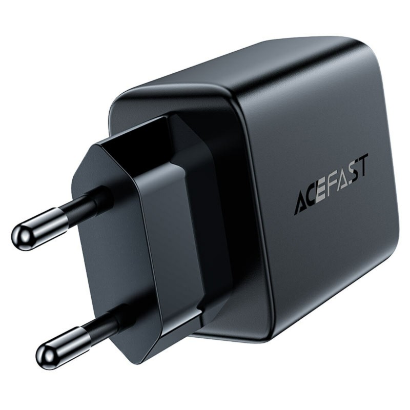 Мережевий зарядний пристрій ACEFAST A33 QC18W (USB-A+USB-A) dual port charger Black
