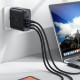 Мережевий зарядний пристрій ACEFAST A37 PD100W GaN (3*CUSB-C+USB-A) charger set Black