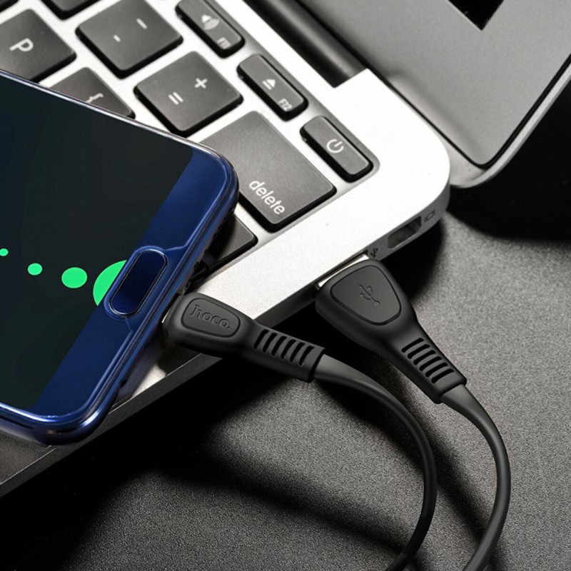 Кабель HOCO X40 USB to Type-C 3A, 1m, TPE, TPE connectors, Black