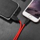 Кабель HOCO X21 Plus USB to iP 2.4A, 1m, silicone, silicone connectors, Black+Red