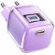 Мережевий зарядний пристрій ACEFAST A53 Sparkling series PD30W GaN (USB-C) charger Alfalfa Purple