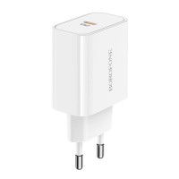 Мережевий зарядний пристрій BOROFONE BA57A Easy Speed single port PD20W charger White
