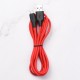 Кабель HOCO X21 Plus USB to Micro 2.4A, 1m, silicone, silicone connectors, Black+Red