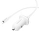 Автомобільний зарядний пристрій BOROFONE BZ12B single port QC3.0 (Type-C to Lightning) 18W White