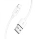 Кабель HOCO X87 Magic silicone charging data cable for iP White